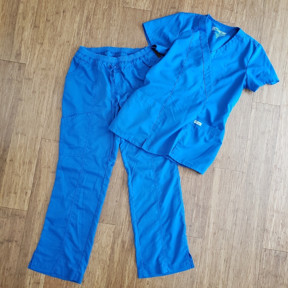Royal blue scrubs